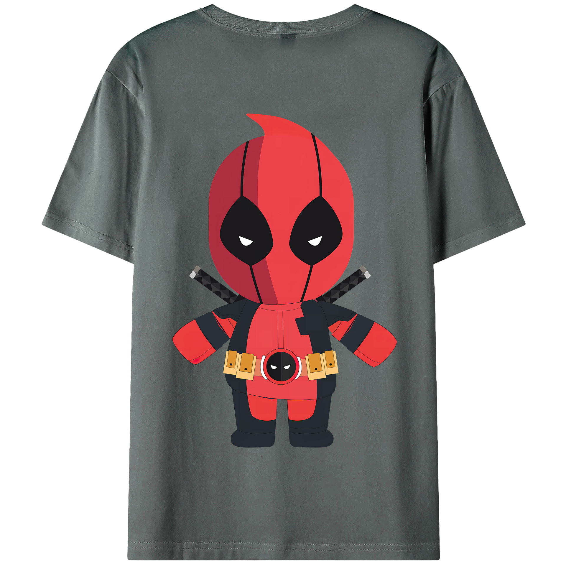 （画像用） Deadpool デッドプール 綿100％半袖Tシャツ（背面プリント）